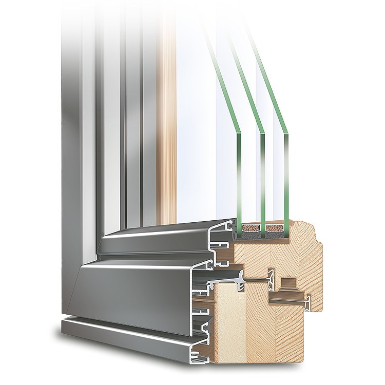 ECO Idealu Holz Alu Fenster Profil mit Vorteilen neuffer.de