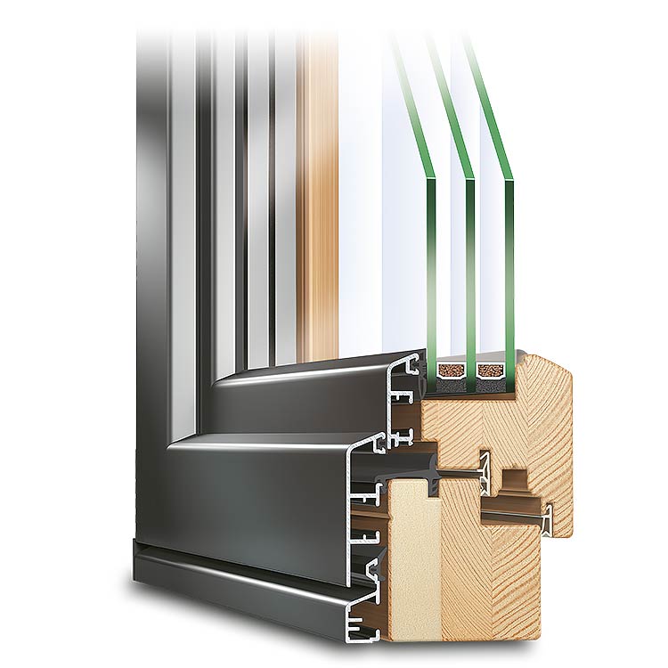 fenster holz alu