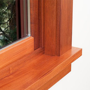 hardwood window sill