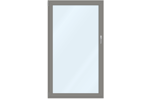 Balkontür Aluminium Graualuminium