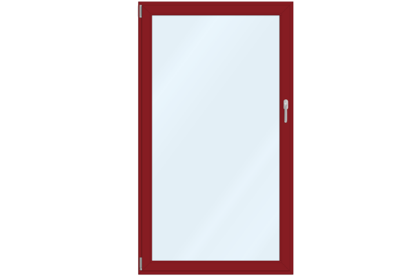 Balkontür Aluminium Rubinrot