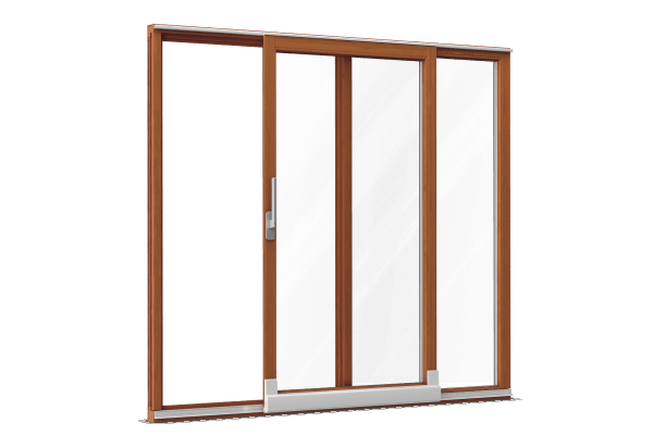 PSK-Tür Holz-Aluminium Eukalyptus