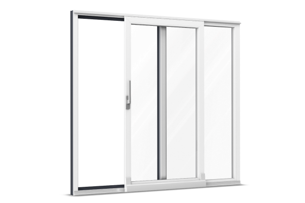 PSK-Tür Kunststoff-Aluminium Weiß