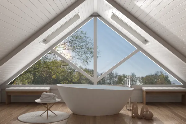 Dreieckiges Fenster