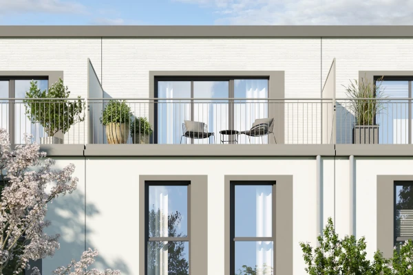 Kunstoff-Alu Fenster außen