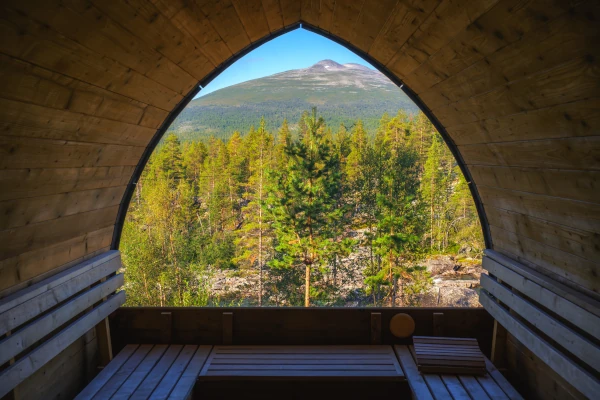 Sauna im Wald