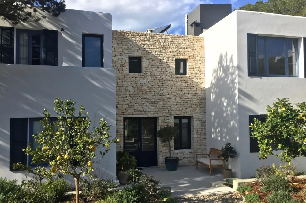 Windows and doors for a house in Ibiza