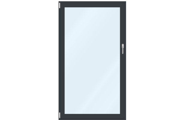 UPVC French door anthracite