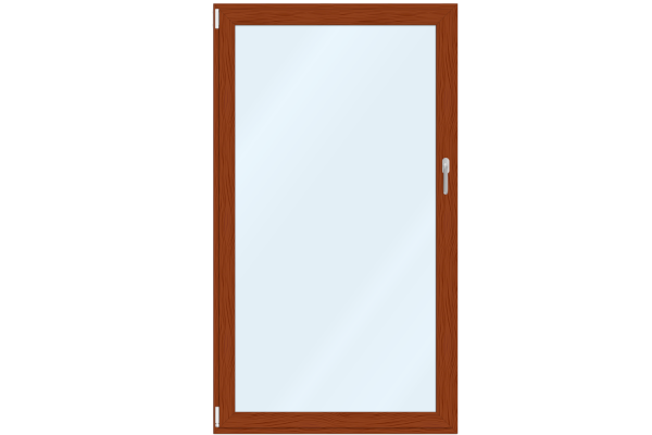 UPVC French door golden oak