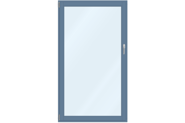 Wooden French door pigeon blue
