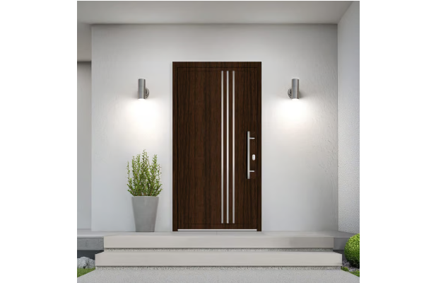 UPVC front door bog oak