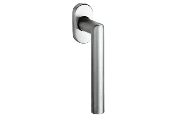 Designer stainless steel handle in silver