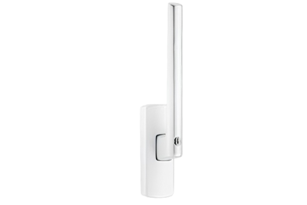 Lockable handle in white