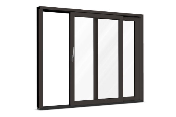 Aluminium patio door grey brown