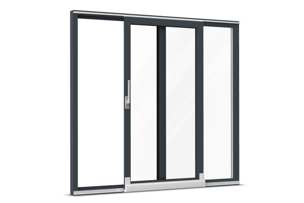 UPVC-alu parallel tilt-and-slide door anthracite