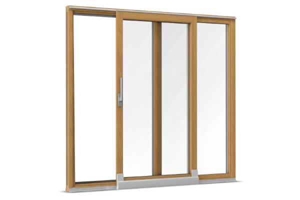 Wood parallel tilt-and-slide door meranti