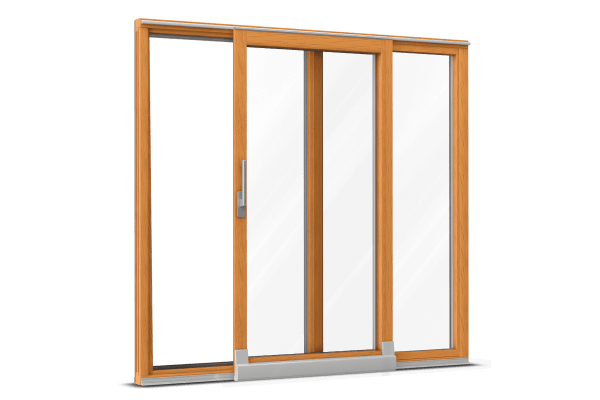 Wood-alu parallel tilt-and-slide door spruce