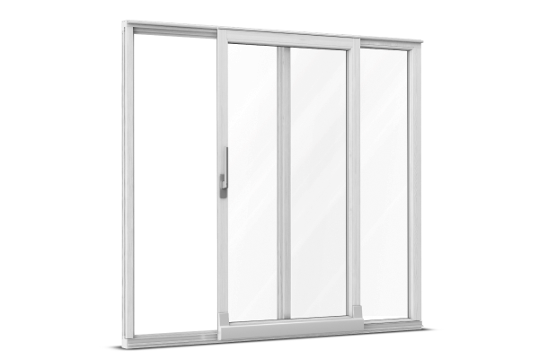 Wood parallel tilt-and-slide door white