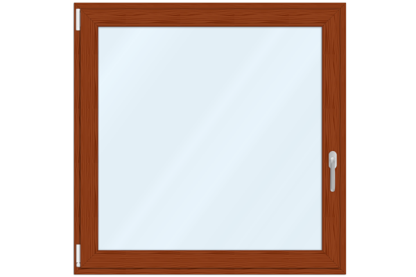 UPVC window golden oak