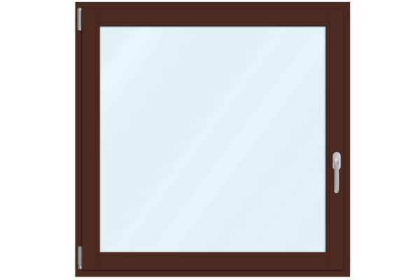 Wood window mahagony brown