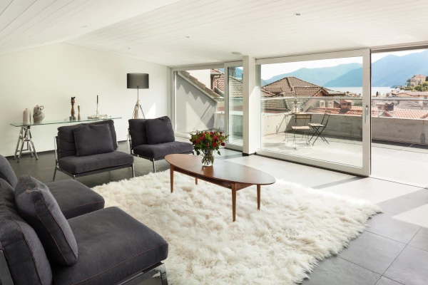 uPVC patio doors to balcony