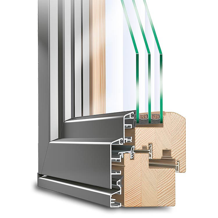 Idealu Holz Alu Fenster günstig kaufen neuffer.de