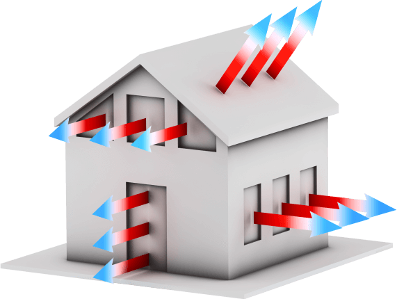 Heat loss from windows, balcony doors and patio doors