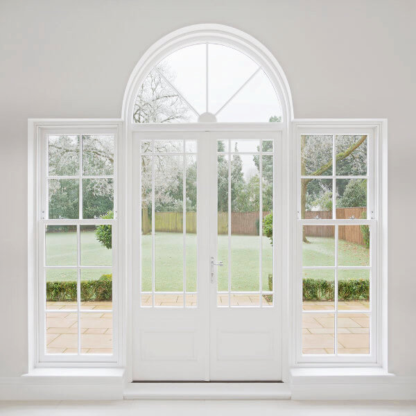 French Doors With Side Panels Neuffer, French Patio Door With Sidelites