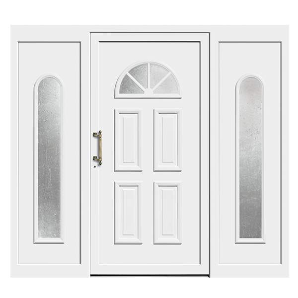 Front Door With Sidelights In Wood Upvc With Security Locks