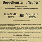 Patent Neuffer Doppelfenster